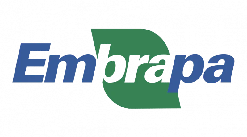 Logo da Embrapa, uma das clientes da Currais Itabira.
