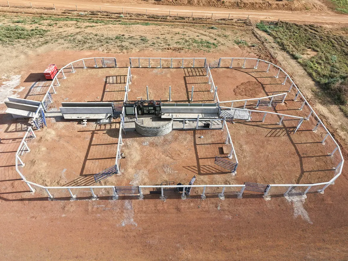 Curral Convencional C61 em concreto pré-moldado protendido e autoadensável da Currais Itabira.